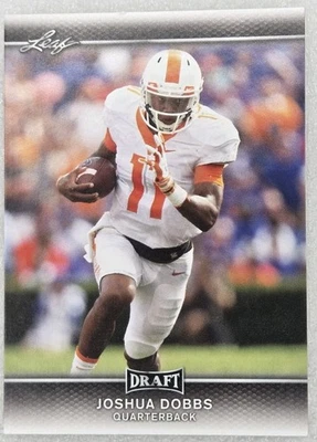 2017 Leaf Draft #44 Joshua Dobbs Rookie Tennessee Volunteers NM Pack Fresh! - Image 1 of 2