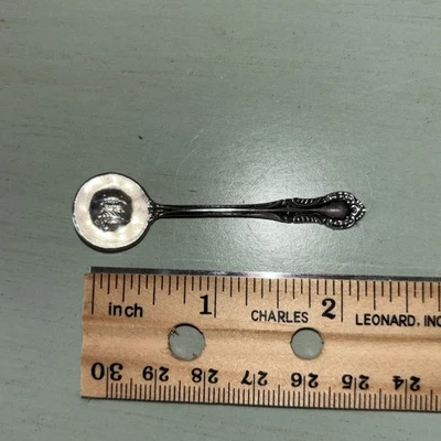 1 cucharas de sal individuales de plata esterlina Fine Arts Co. patrón colonial sur Foto 1 de 4