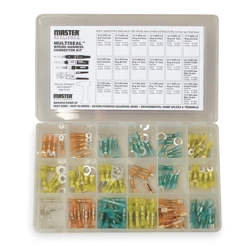 MASTER APPLIANCE 11824 Conn Asmt Kit,Al/Cu,PO,24 AWG,10 AWG 1YML2 - Image 1 of 1