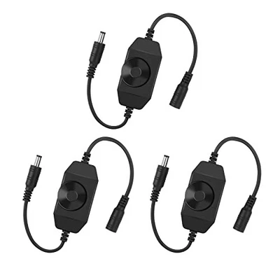 VIPMOON 3pcs LED Strip Dimmer Switch DC 12V-24V 6A Rotary Controller - Image 1 of 4