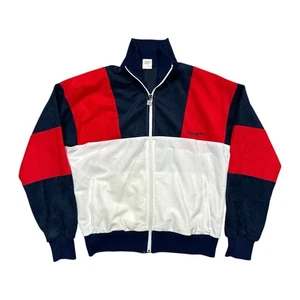 Vintage 80s Adidas ATP Made in Canada Velour Trefoil Track Jacket Mens Medium - Picture 1 of 11