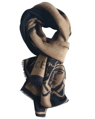 Sciarpa Stola Versace Sc46lab0735 Uomo Marrone - Imagen 1 de 4