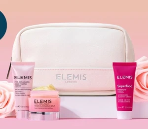 Elemis Rose & Superfood Midnight Facial Gift Set with FREE Luxury Vanity Bag 🩷 - Picture 1 of 1