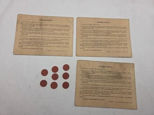 3 WAR RATION BOOKS 16-32299-1 - 1943 with 8 OPA Ration Tokens - SEE NOTES - Picture 1 of 14