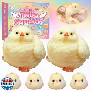 6Pcs Big Taba Squishy Fidget Toys-3.15in, Handmade Ultra Soft Chick Taba Squi - Picture 1 of 5