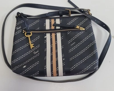 Bolso de Hombro Fossil Fiona Pequeño E/N Bandolera ZB7270 Cartera para Mujer Foto 1 de 4