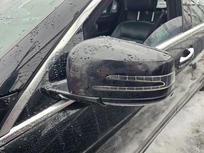 2010-2013 MERCEDES BENZ S550 DRIVER SIDE VIEW MIRROR: BLACK, W/ BLIND SPOT ALERT - Image 1 of 4