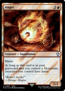 MTG FIC Surge Foil Anger Commander: Final Fantasy 289 U NM Card Scan - Picture 1 of 2