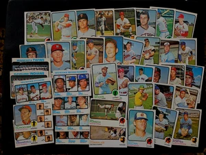 1973 Topps High #531-660 Baseball Lot 40 Lopes Hough McLain Durocher Rau TEAM RC - Picture 1 of 14