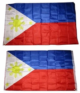3x5 Phillippines Phillipino 2-seitige doppelseitige 2-lagige Polyesterflagge - Bild 1 von 2