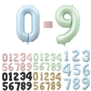 40" Giant Foil Number Self Inflating Balloons Birthday Wedding Baloon Age Party - Picture 1 of 36