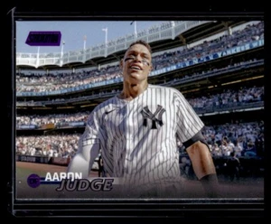 2023 Topps Stadium Club Aaron Judge #99 Purple Foil #'d /75 New York Yankees - Bild 1 von 2