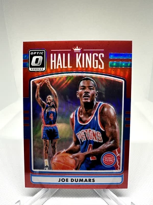 Joe Dumars 2016-17 Donruss Optic Hall Kings #19 Red Prizm /99 Pistons - Image 1 of 2