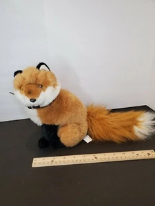 Wishpets Plush Fox Stuffed Animal 1997  Foxy hard to find with collar cute  - Picture 1 of 7