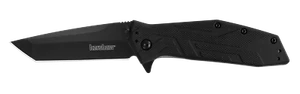 Kershaw 1990 Brawler Assisted Opening Flipper Knife Black Tanto GFN Handle Liner - Picture 1 of 2