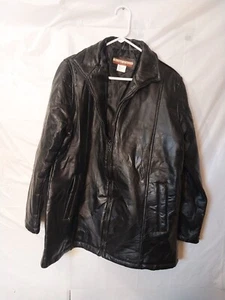 TUDOR COURT BY HABAND XL Black EXCEPTIONAL ALL LEATHER MOD JACKET - Picture 1 of 11