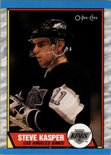 1989-90 O-PEE-CHEE NHL HOCKEY #194 STEVE KASPER LOS ANGELES KINGS