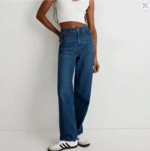 Madewell Womens Blue High Waisted Baggy Straight Jeans Size 26 NWT - Picture 1 of 12