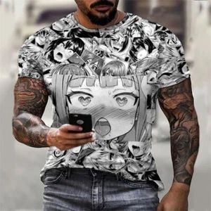 Hentai Ahegao Anime Manga T-Shirt shirt Muskelshirt Unterhemd Kostüme Polyester - Picture 1 of 2