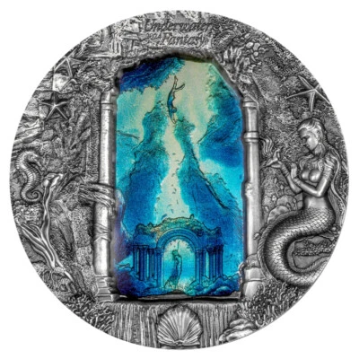 20 dólares estadounidenses Palau 2024 Underwater Fantasy - Sirenas 3 oz plata 0,9999 Foto 1 de 4