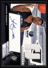 2004-05 SPx #119 Andre Emmett Jersey Auto RC Rookie Card GRIZZLIES /1999 - NM-MT