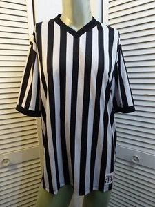 NWT Mens HONIGS B16 Ultra Tech 1" Striped SS Official/Referee Shirt XL - Picture 1 of 11