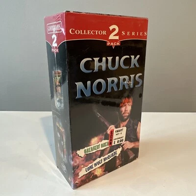 CHUCK NORRIS VHS (Sealed) Breaker & Lone Wolf Mcquaid 1997 Sealed  - Image 1 of 4