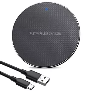 Fast Wireless Charger for iPhone 16, 15, 14, 13, 1 1,X & Samsung Galaxy S series - Picture 1 of 10