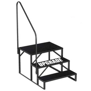 4.5 ft. Reach Hot Tub Steps Outdoor, 2 RV Steps with Handrail, RV Stairs 3 Step, - Picture 1 of 8