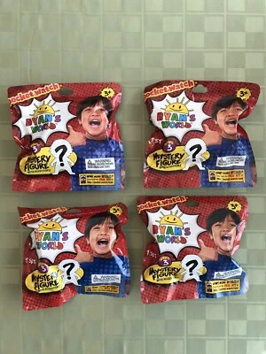 Ryan's World Lote De QUATRO Figuras Mystery Blind Série 3 NOVO - Imagem 1 de 4