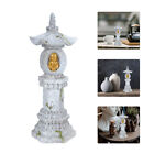  Pagode Steinpagode Mini-Pagodenstatue Wohnkultur Kleine Buddha-Statue
