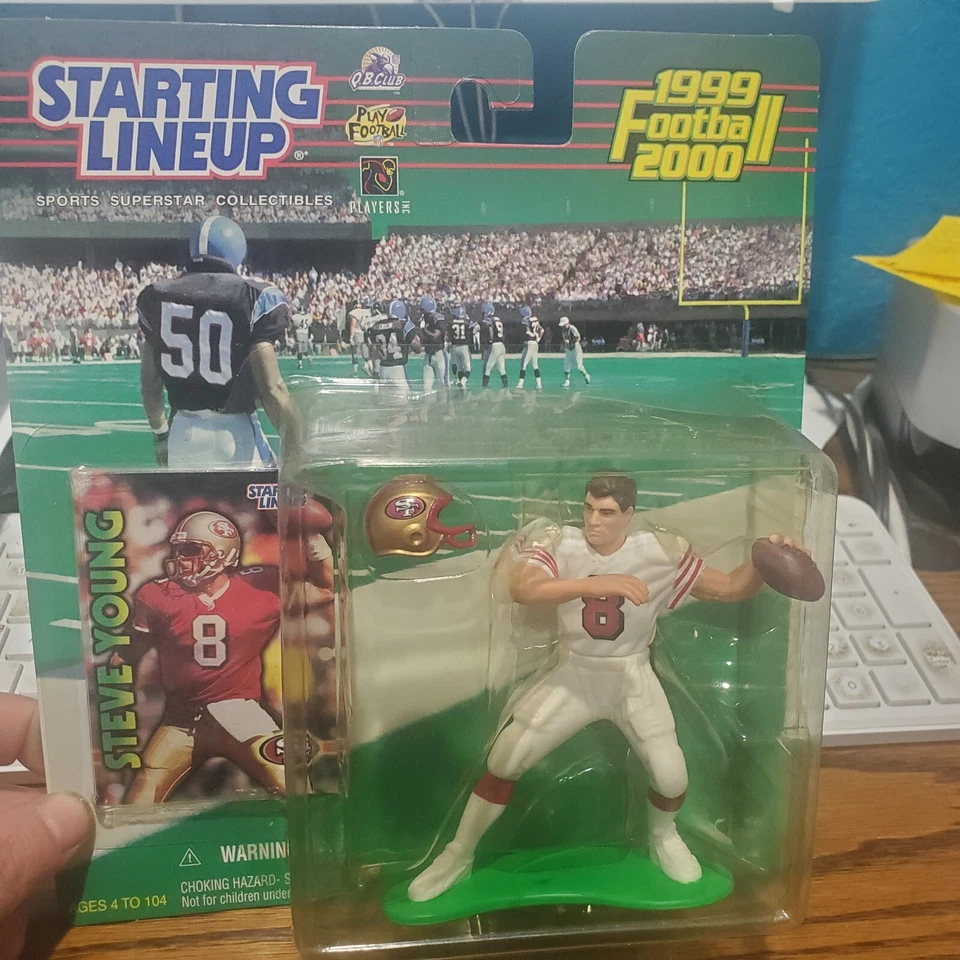 1999-2000 Kenner Starting lineup Steve Young NFL San Francisco 49ers SLU HOF - Image 1 of 1