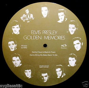 ELVIS PRESLEY-GOLDEN MEMORIES-IMPORT PICTURE DISC-ROCKABILLY-Santa Claus - Picture 1 of 2