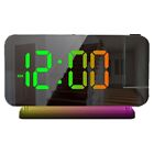 Digital Alarm Clock Desk Dimmable Electronic Clock RGB  Projection Alarm7541