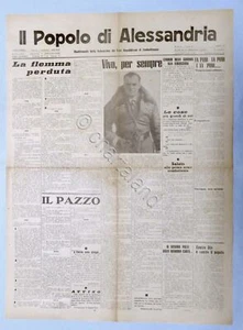 RSI Federazione Fasci - Il Popolo di Alessandria N. 83 - 1944 Ettore Muti - Foto 1 di 1