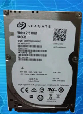Seagate Video 500GB ST500VT000 5400RPM SATA 2.5" Drive for Laptops PS4 XBOX - Image 1 of 2