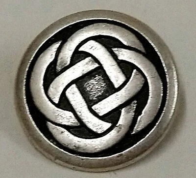 Metal Silver Celtic Shank Buttons 15mm, 18mm or 23mm - Choice of Pack Size - Image 1 of 2