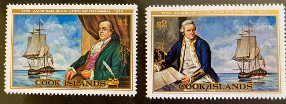 COOK ISLANDS 1976 BICENTENNARY OF AMERICAN REVOLUTION SG541/2 - Image 1 of 1