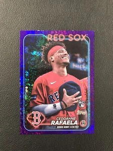 2024 Topps Update #US110 Ceddanne Rafaela Purple Holofoil /799 Boston Red Sox - Picture 1 of 2
