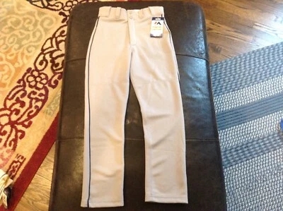 Nuevos con etiquetas Pantalones de Béisbol Majestic Auténticos MLB Gris con Tubería Negra Talla Juvenil M Foto 1 de 4