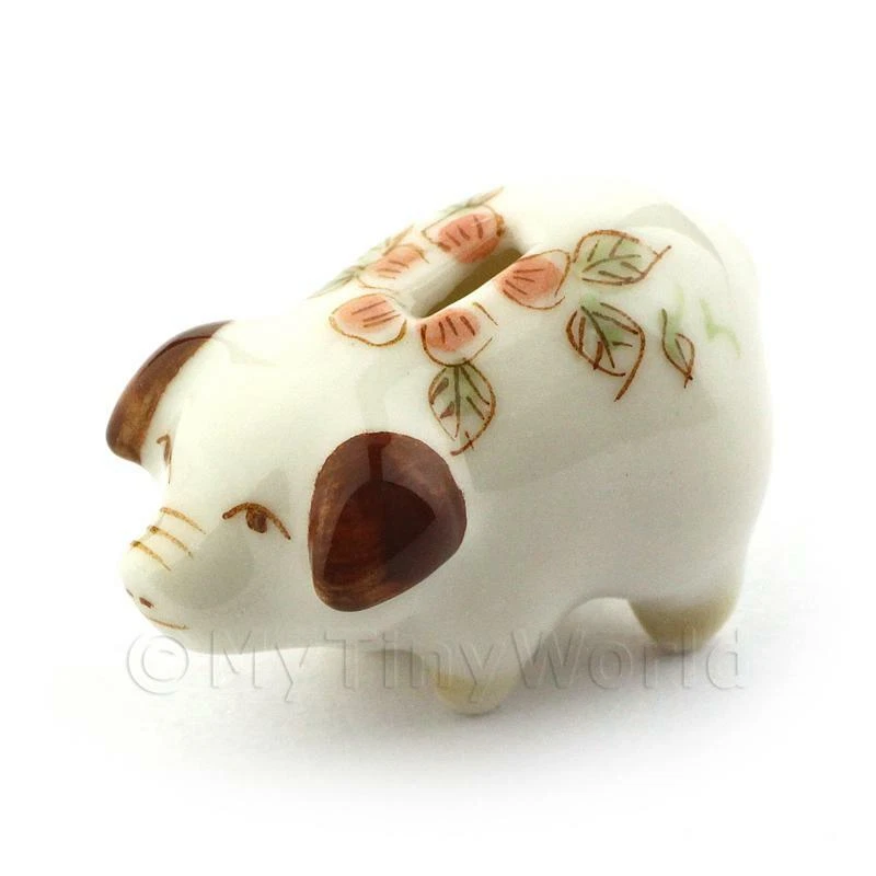 Casa Delle Bambole Miniatura Fatto a Mano Marrone Salvadanaio - Immagine 1 di 1