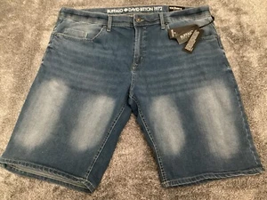 Buffalo David Bitton Cotton Blend Evan-X Denim Shorts Men’s 36 - NEW - Picture 1 of 7