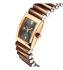 Seksy Edge Quartz Grey Dial Brown Steel Bracelet Ladies Watch 2914 RRP £149.99