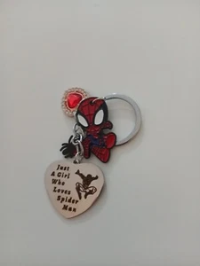 Spiderman Marvel Model Keychain Avengers Superhero Spider Man Key Chain - Picture 1 of 1