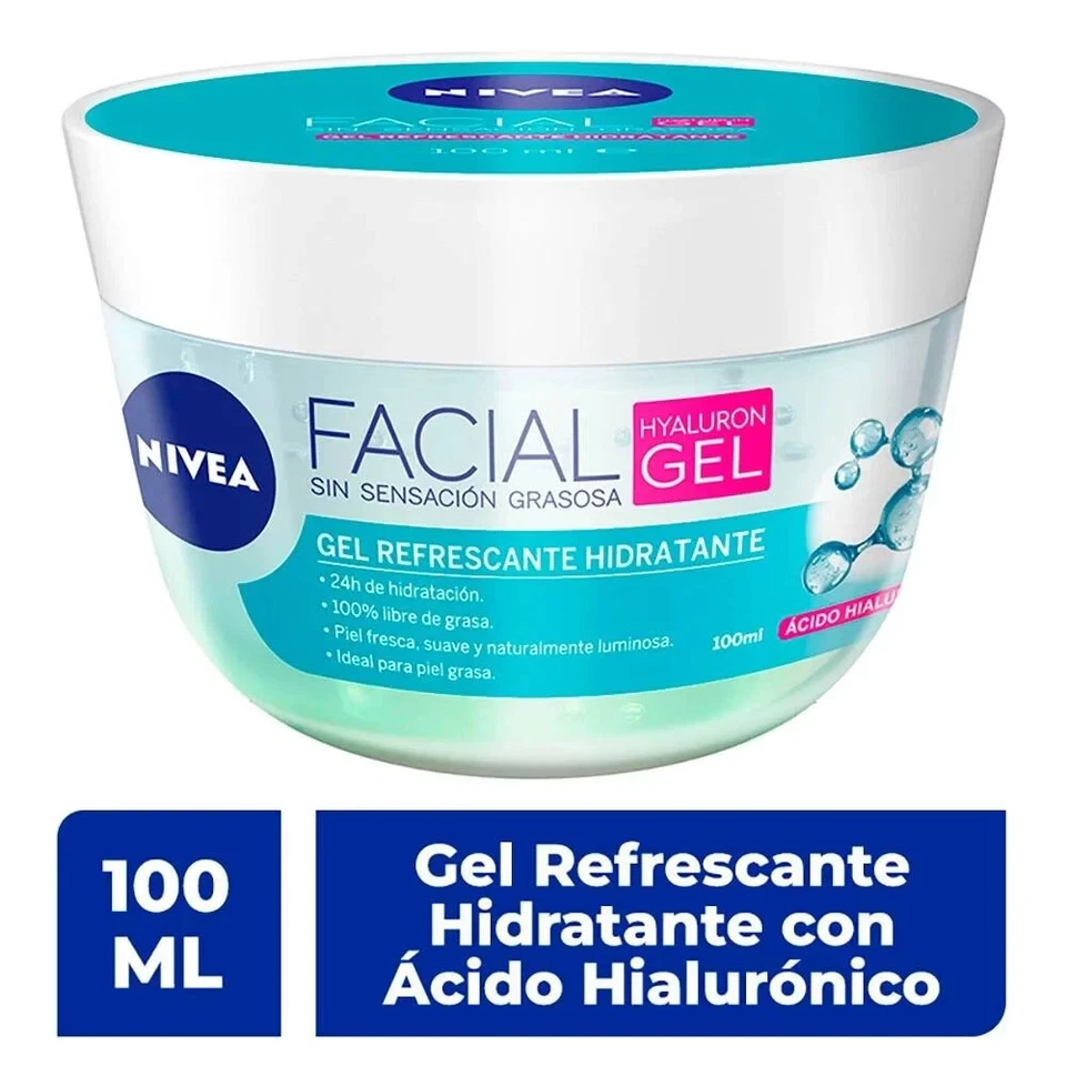 Nivea Gel Refrescante Facial Hidrante para Piel Grasa, 100 ml Foto 1 de 1