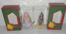 TWO Wizard Of Oz Ornaments GLINDA nd TIN MAN In Boxes Effanbee Lot Vtg