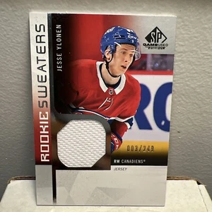 2021-22 Upper Deck SP Game Used Sweaters 003/249 Jesse Ylonen #RS-JY Rookie RC - Picture 1 of 4