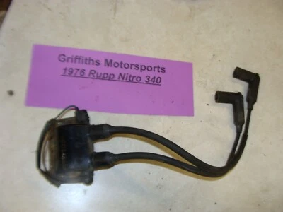 1976 RUPP NITRO 340 440? oem original ignition coil spark plug wire boots Japan - Image 1 of 4