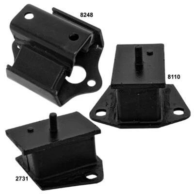 Engine Motor Mounts & Transmission Mount 3PCS for Dodge Ram 50 85-83 L4-2.6L 4WD - Image 1 of 4