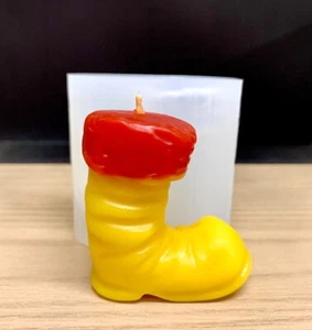 3D Silikon Weihnachtsmann Stiefel Form für Weihnachten Kerze Seife TheHandmadeCharm - Bild 1 von 10